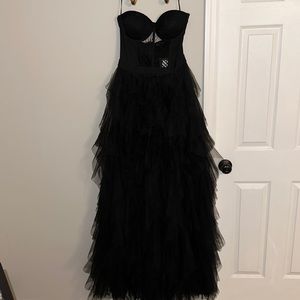 Untamed Petals Kimberly tulle maxi dress